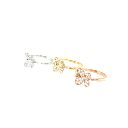 Floral Butterfly Ring 0.23ct - JMW Jewelry Wholesale
