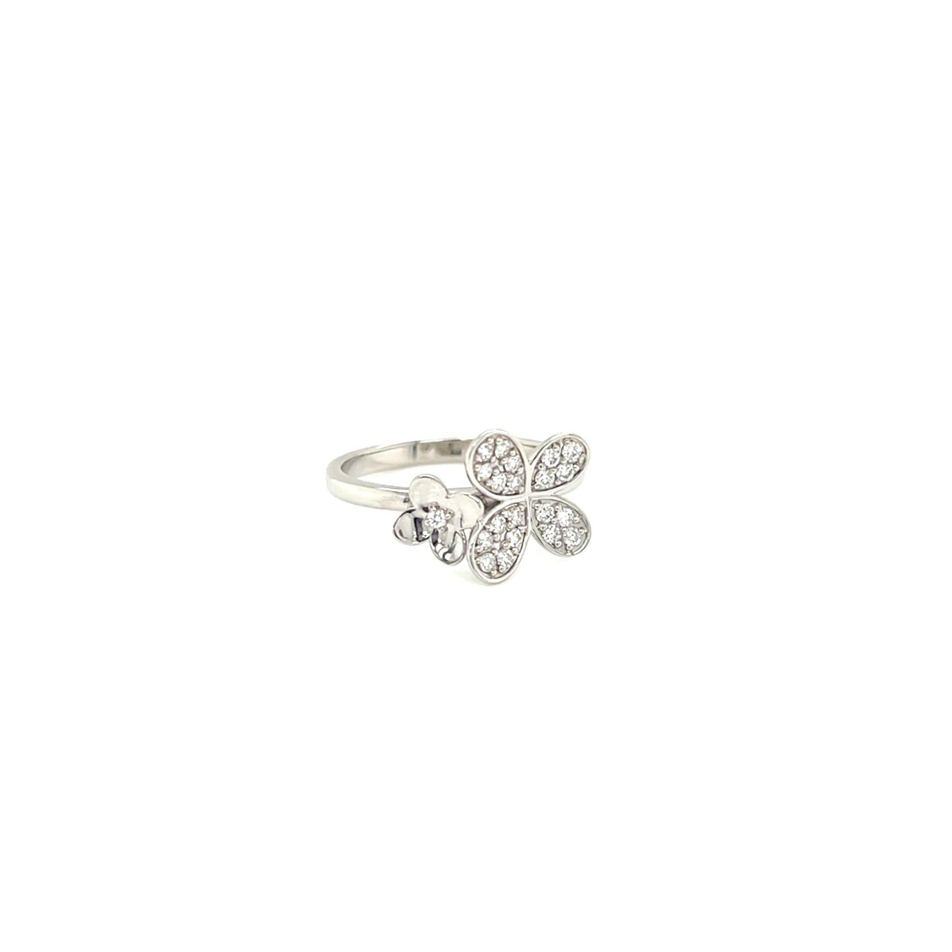 Floral Butterfly Ring 0.23ct - JMW Jewelry Wholesale