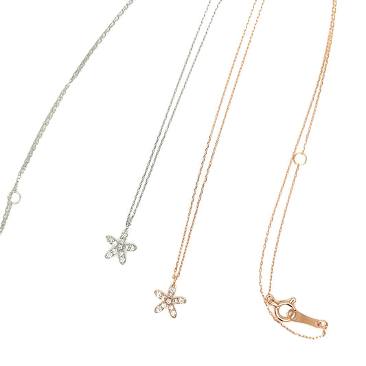 Floral Necklace 0.07ct - JMW Jewelry Wholesale