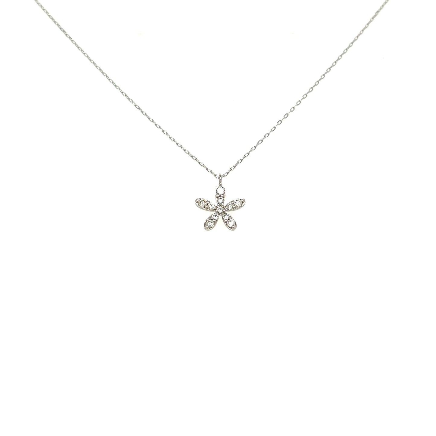 Floral Necklace 0.07ct - JMW Jewelry Wholesale