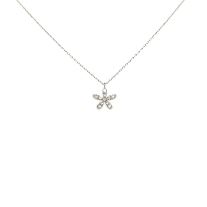 Floral Necklace 0.07ct - JMW Jewelry Wholesale