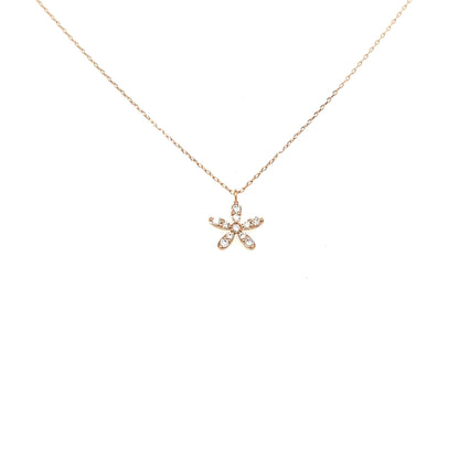 Floral Necklace 0.07ct - JMW Jewelry Wholesale