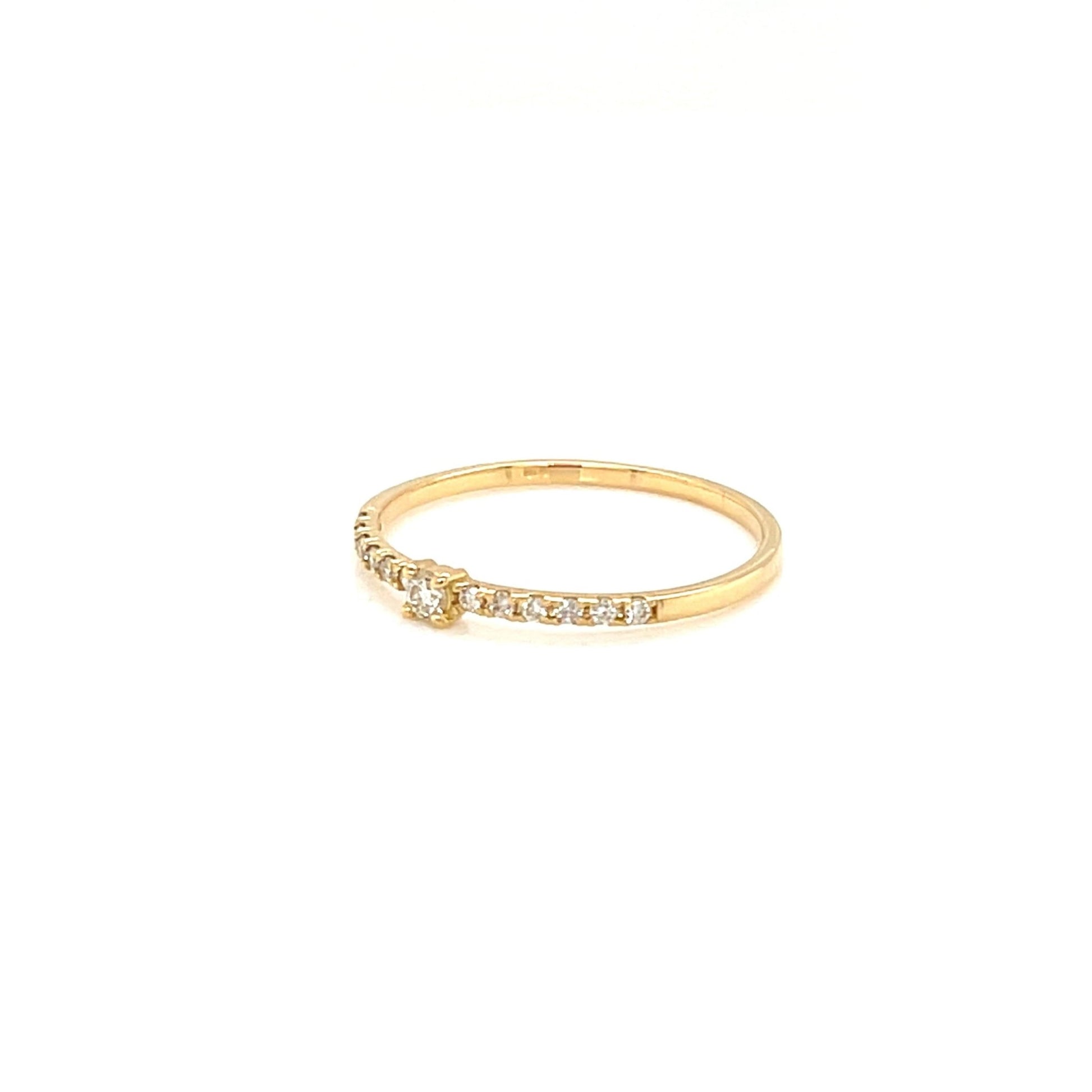 Four Claw Pave ring 0.1ct - JMW Jewelry Wholesale