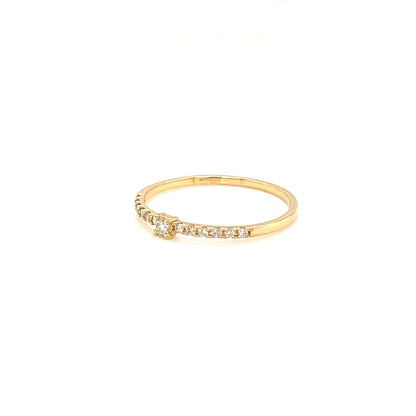 Four Claw Pave ring 0.1ct - JMW Jewelry Wholesale