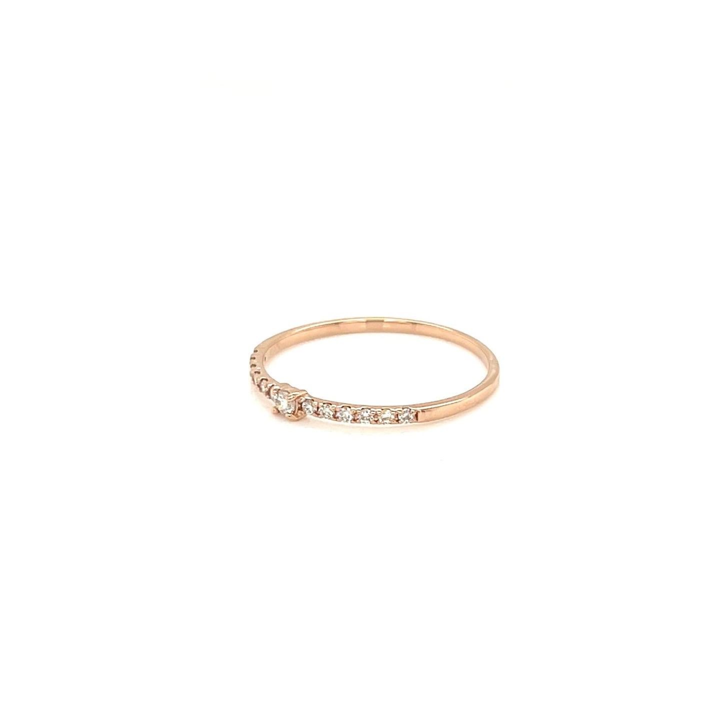Four Claw Pave ring 0.1ct - JMW Jewelry Wholesale
