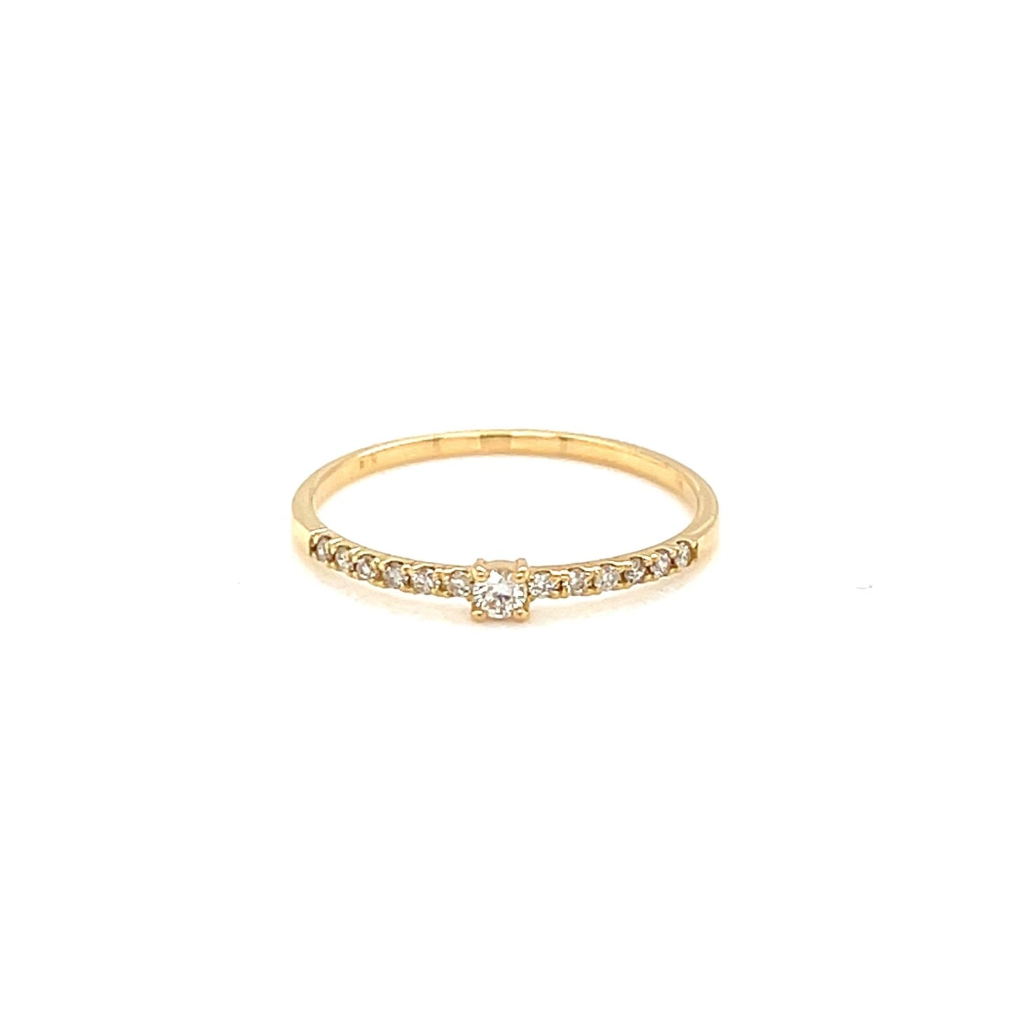 Four Claw Pave ring 0.1ct - JMW Jewelry Wholesale
