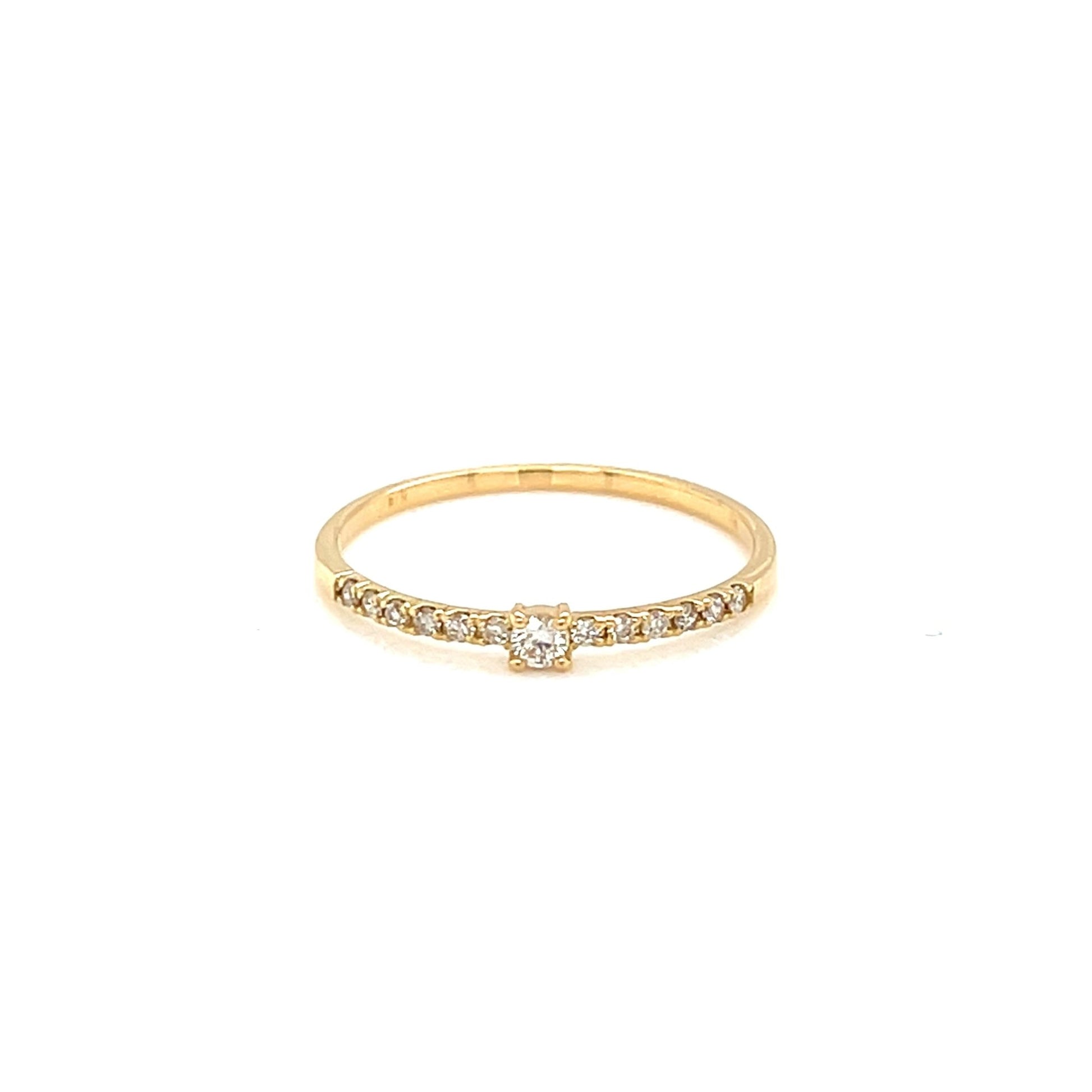 Four Claw Pave ring 0.1ct - JMW Jewelry Wholesale