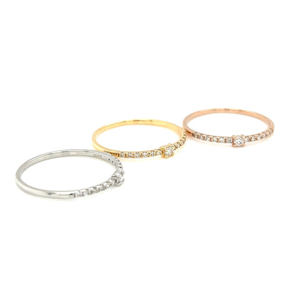 Four Claw Pave ring 0.1ct - JMW Jewelry Wholesale