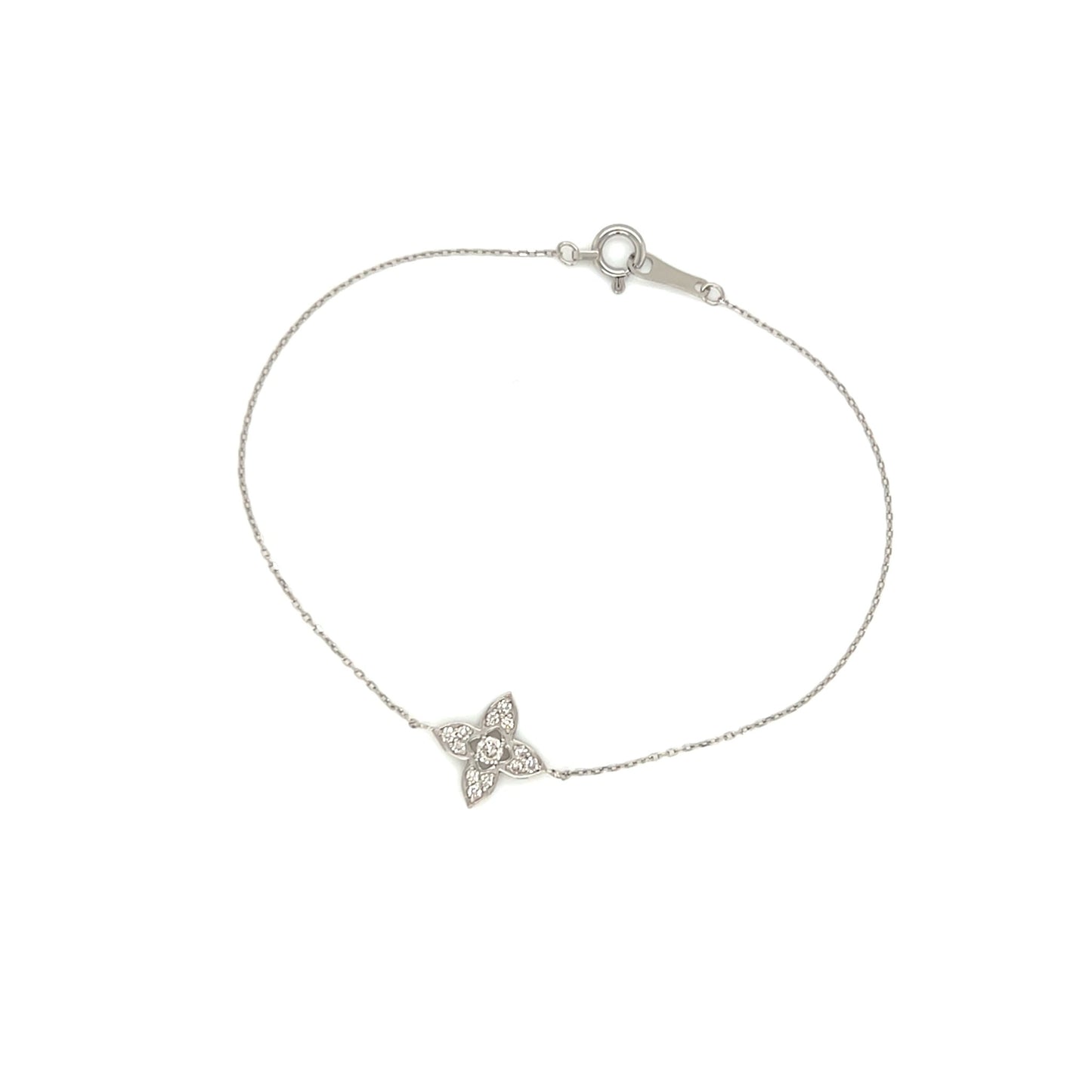 Four Tip Flower Bracelet 0.15ct - JMW Jewelry Wholesale