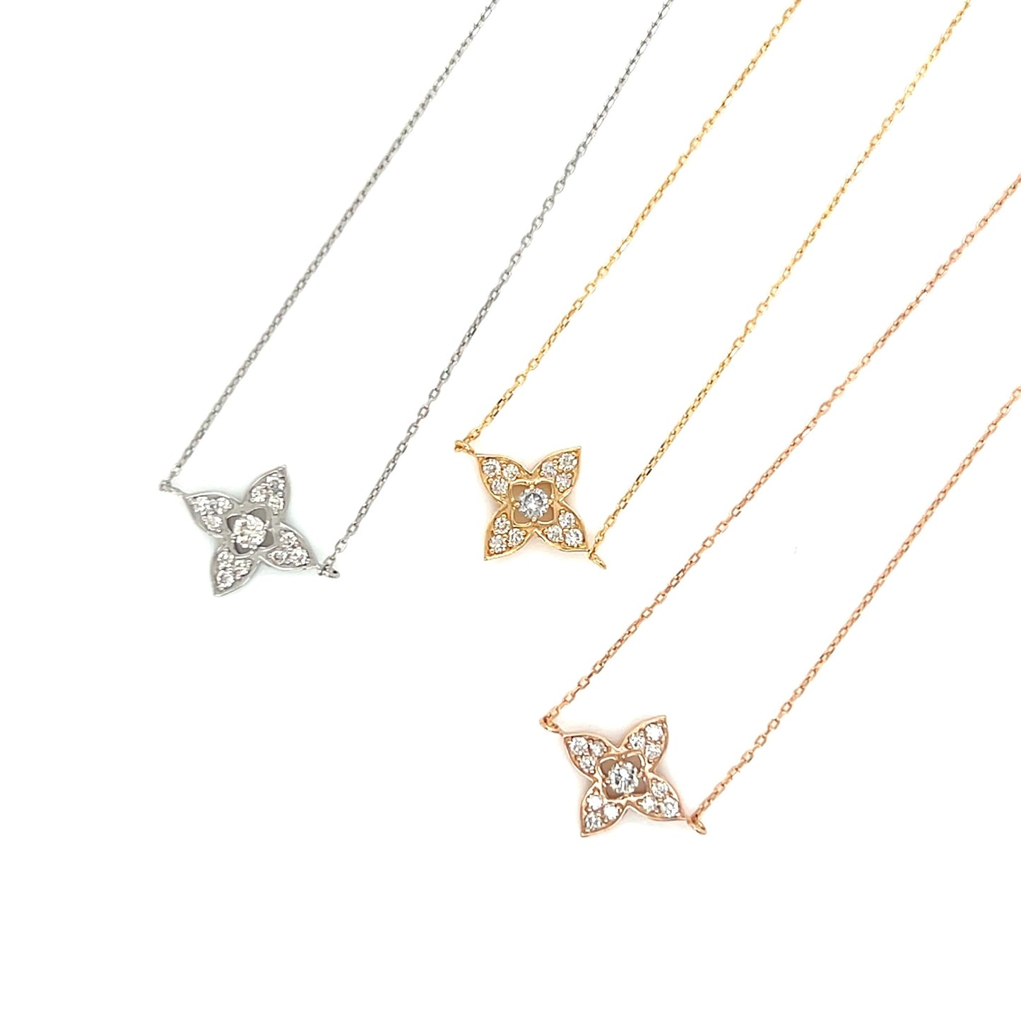 Four Tip Flower Bracelet 0.15ct - JMW Jewelry Wholesale