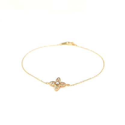 Four Tip Flower Bracelet 0.15ct - JMW Jewelry Wholesale