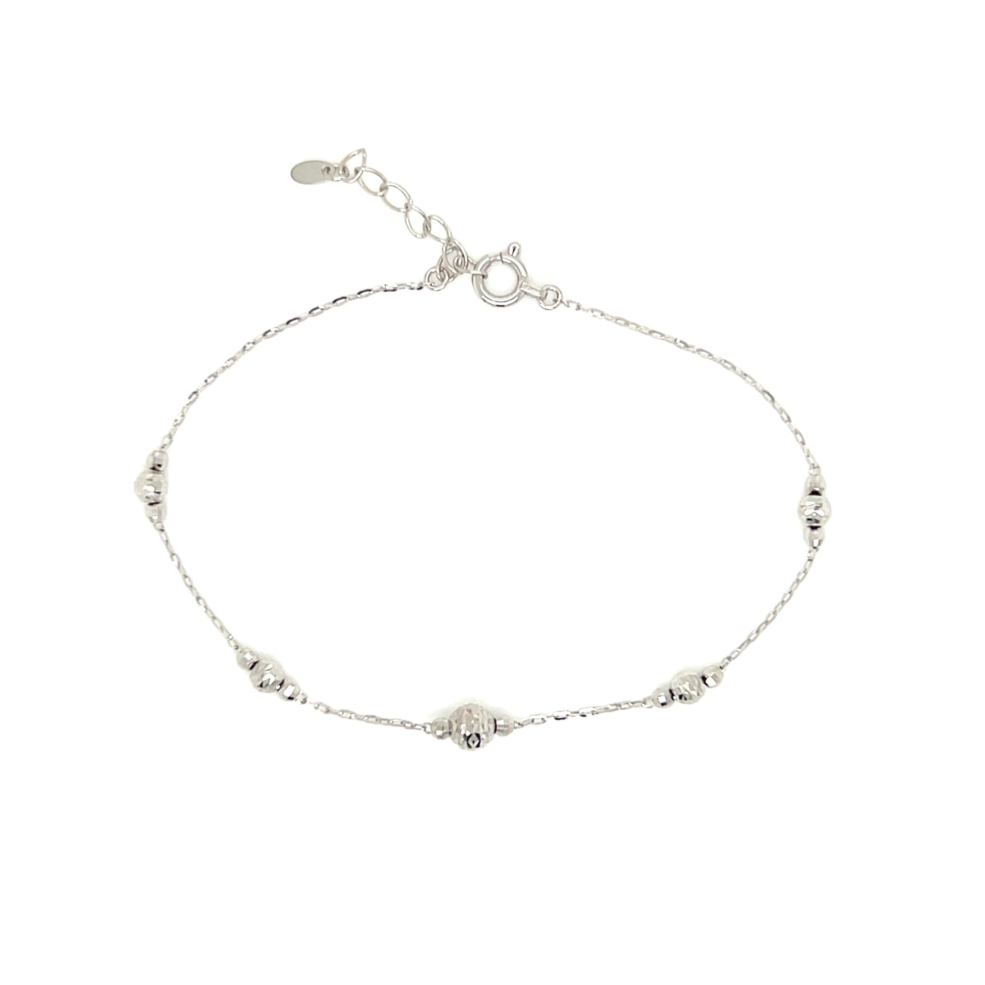 Gold Ball E Bracelet - JMW Jewelry Wholesale