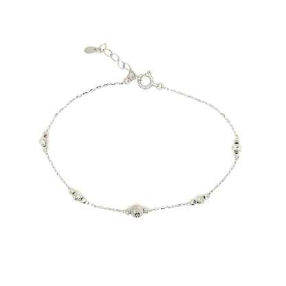 Gold Ball E Bracelet - JMW Jewelry Wholesale