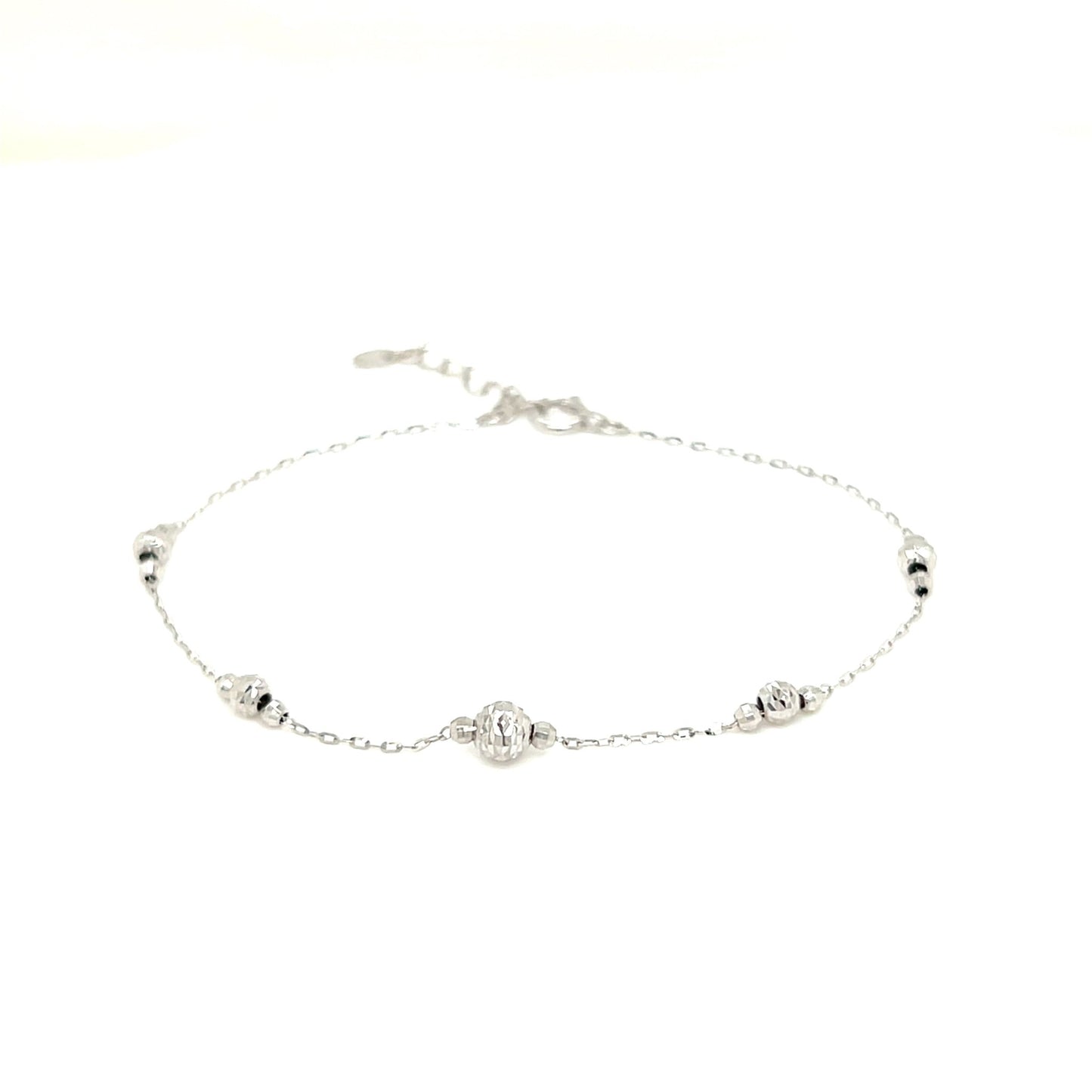 Gold Ball E Bracelet - JMW Jewelry Wholesale