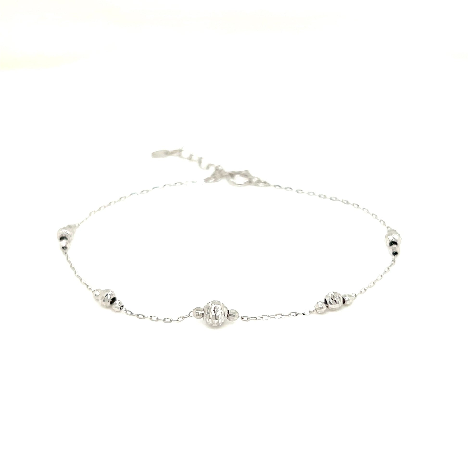 Gold Ball E Bracelet - JMW Jewelry Wholesale