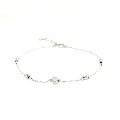 Gold Ball E Bracelet - JMW Jewelry Wholesale