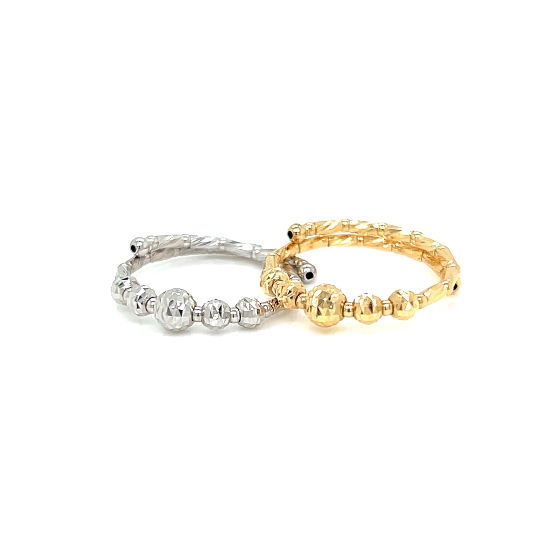 Gold Ball S Flexi Ring - JMW Jewelry Wholesale