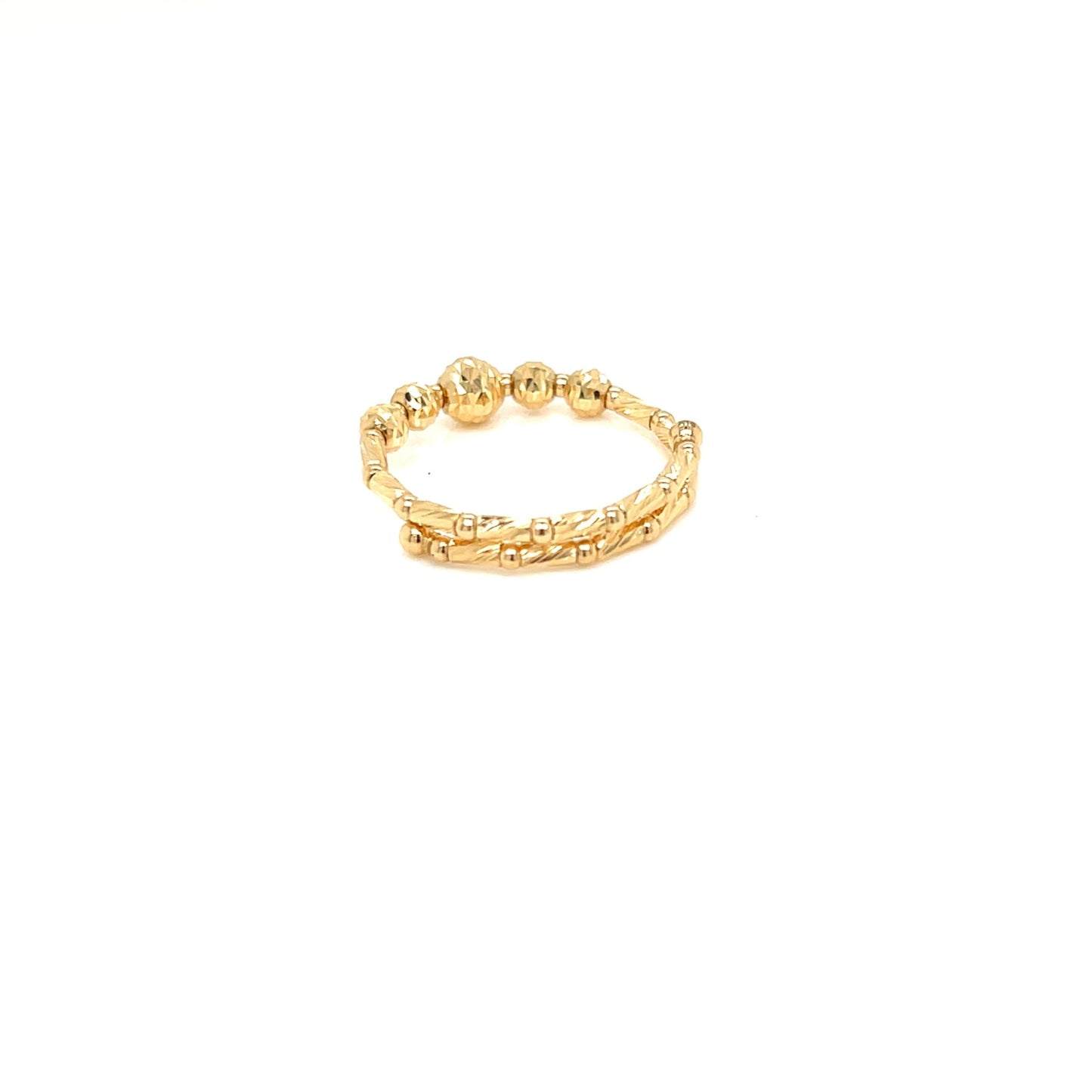 Gold Ball S Flexi Ring - JMW Jewelry Wholesale
