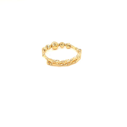 Gold Ball S Flexi Ring - JMW Jewelry Wholesale