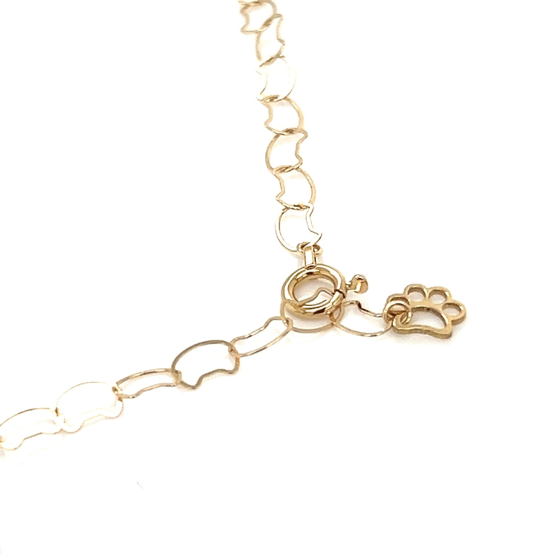 Gold Cat shape chain - JMW Jewelry Wholesale