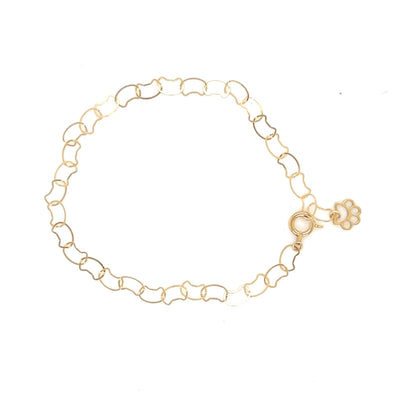 Gold Cat shape chain - JMW Jewelry Wholesale