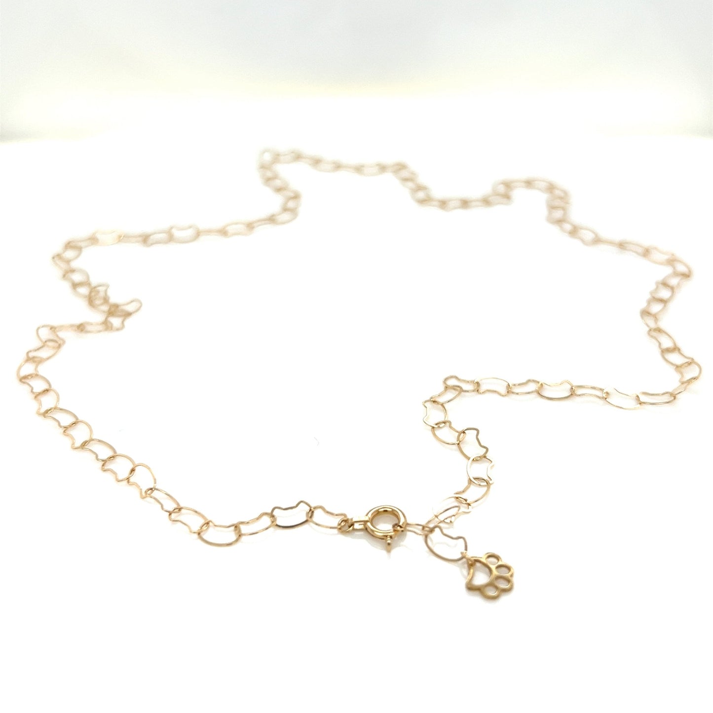 Gold Cat shape chain - JMW Jewelry Wholesale