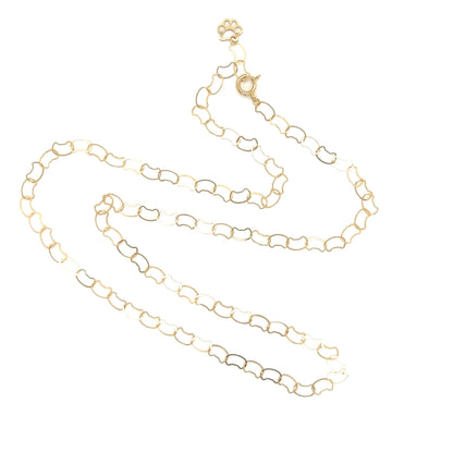 Gold Cat shape chain - JMW Jewelry Wholesale