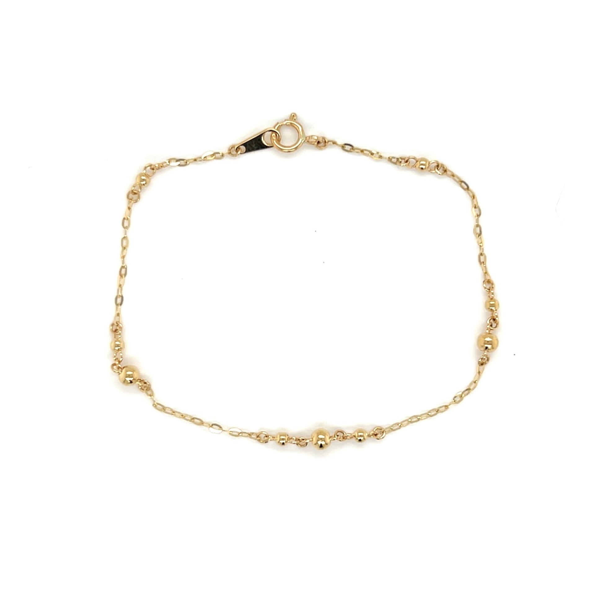 Gold Gradual Ball Bracelet - JMW Jewelry Wholesale
