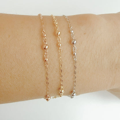 Gold Gradual Ball Bracelet - JMW Jewelry Wholesale
