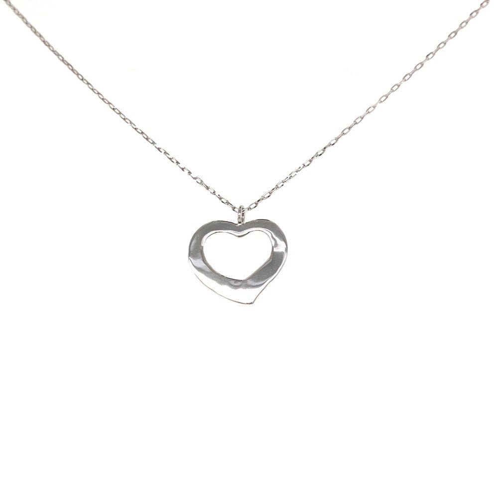 Gold Hollow Heart Necklace - JMW Jewelry Wholesale