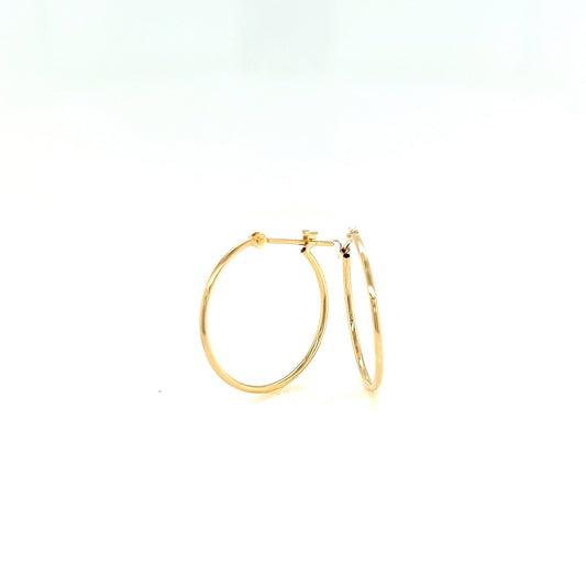 Gold Hoop Earrings M - JMW Jewelry Wholesale