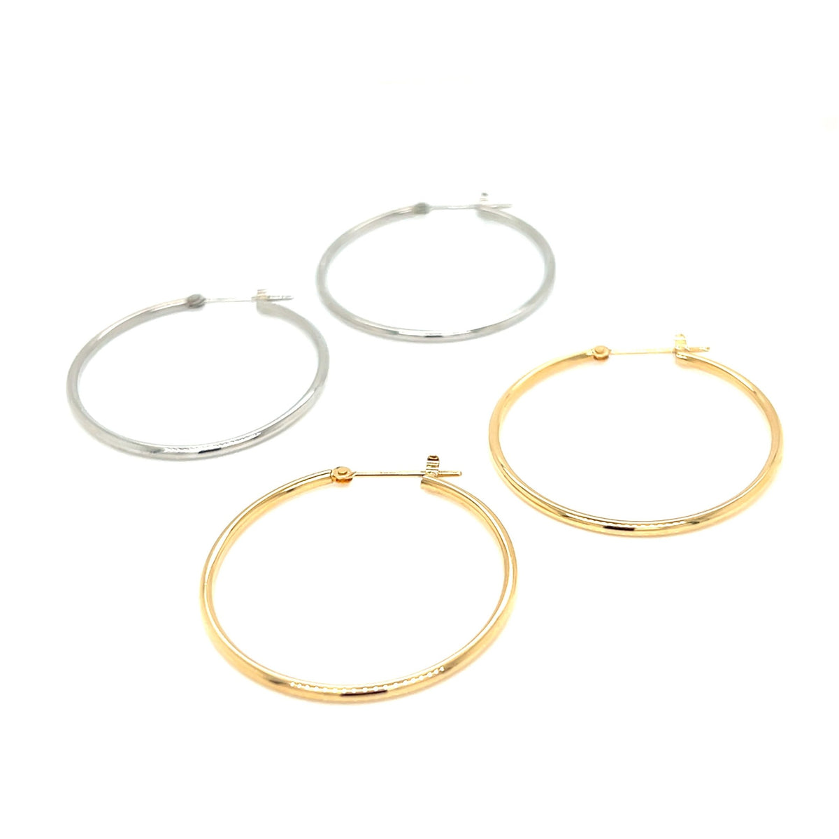 Gold Hoop Earrings N L - JMW Jewelry Wholesale