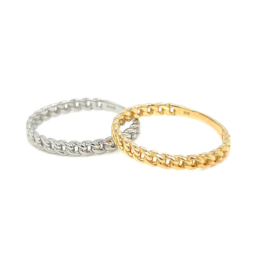 Gold Link Ring - JMW Jewelry Wholesale