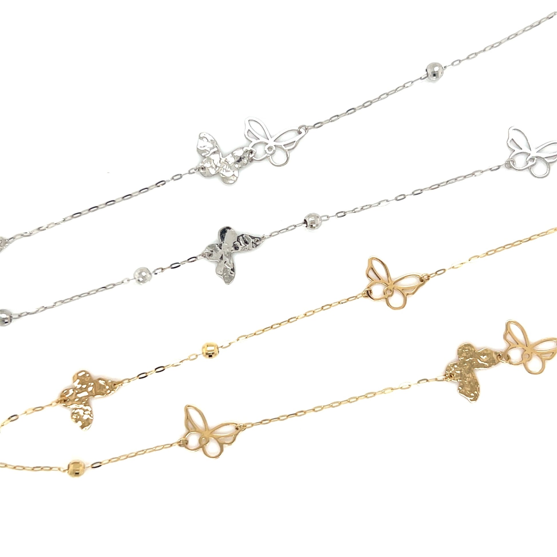Gold Long Butterfly Necklace - JMW Jewelry Wholesale