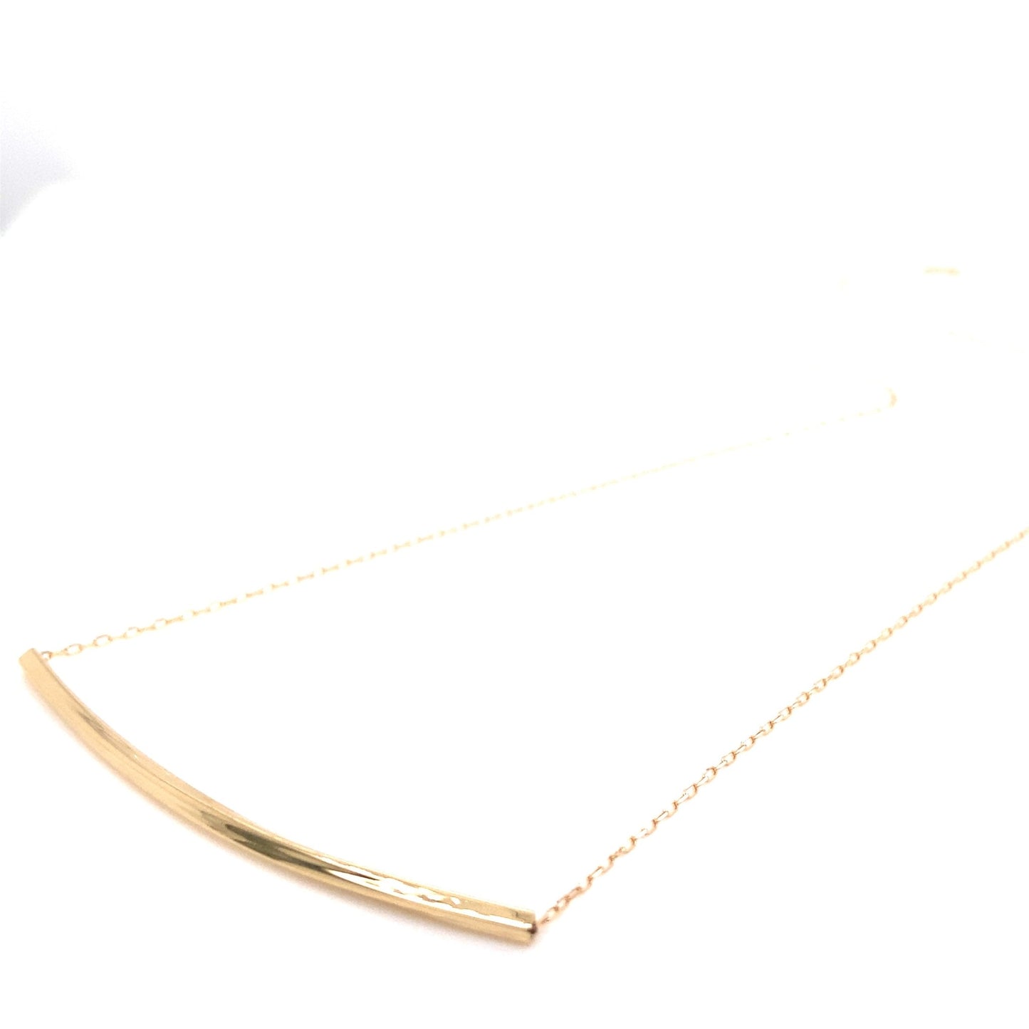 Gold Long Smile Necklace - JMW Jewelry Wholesale