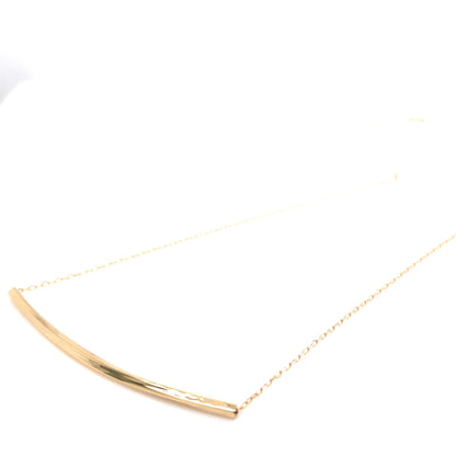 Gold Long Smile Necklace - JMW Jewelry Wholesale