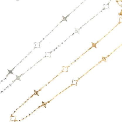 Gold Long Star Necklace - JMW Jewelry Wholesale