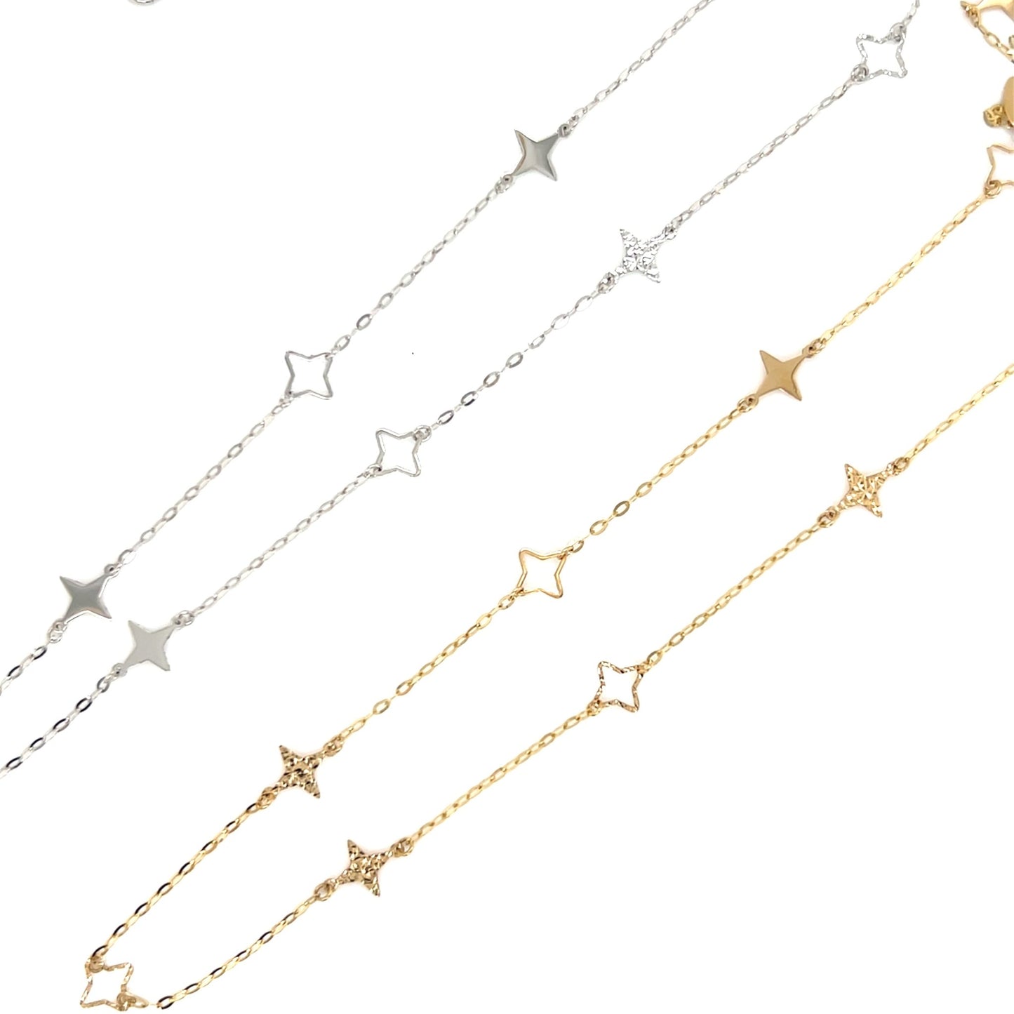 Gold Long Star Necklace - JMW Jewelry Wholesale