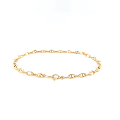 Gold Pig Nose Chain M - JMW Jewelry Wholesale