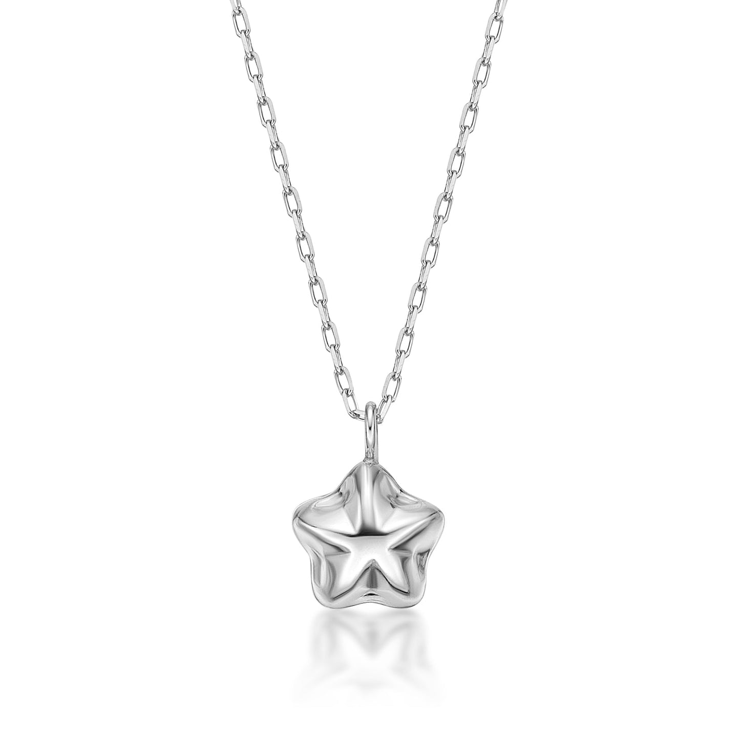 Gold Plump Star Necklace - JMW Jewelry Wholesale