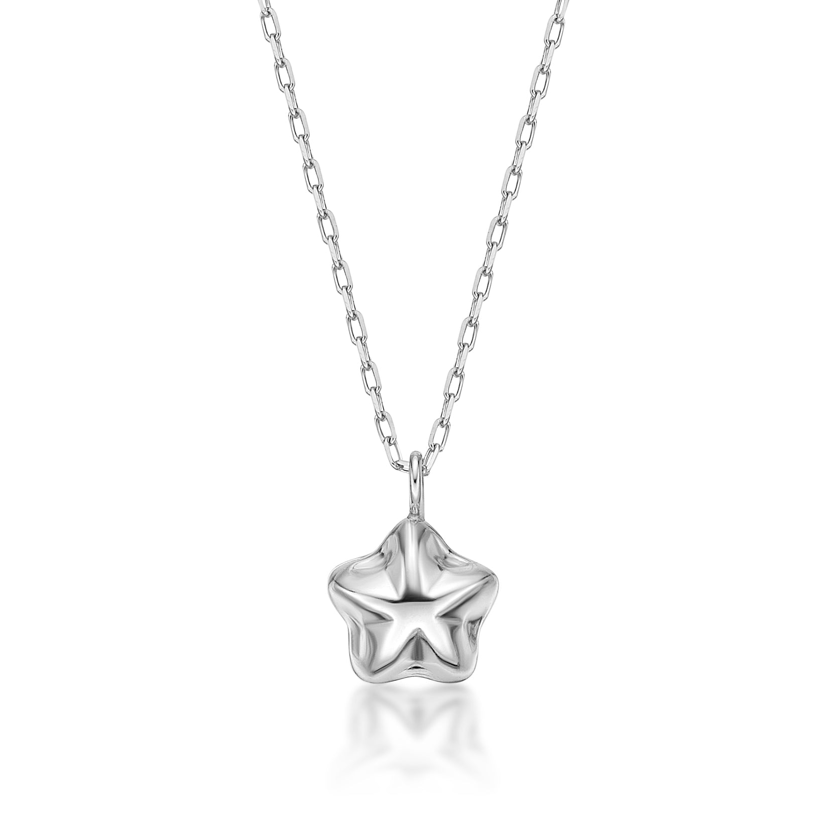 Gold Plump Star Necklace - JMW Jewelry Wholesale