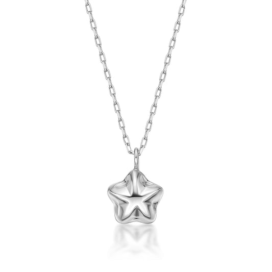 Gold Plump Star Necklace - JMW Jewelry Wholesale