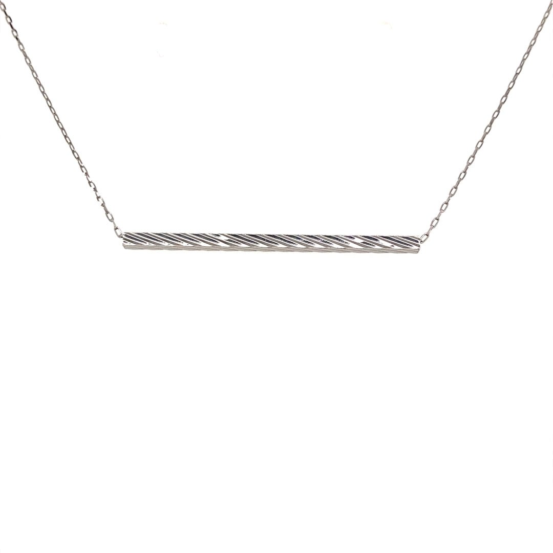 Gold Ripple Long Line Necklace - JMW Jewelry Wholesale