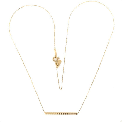 Gold Ripple Long Line Necklace - JMW Jewelry Wholesale