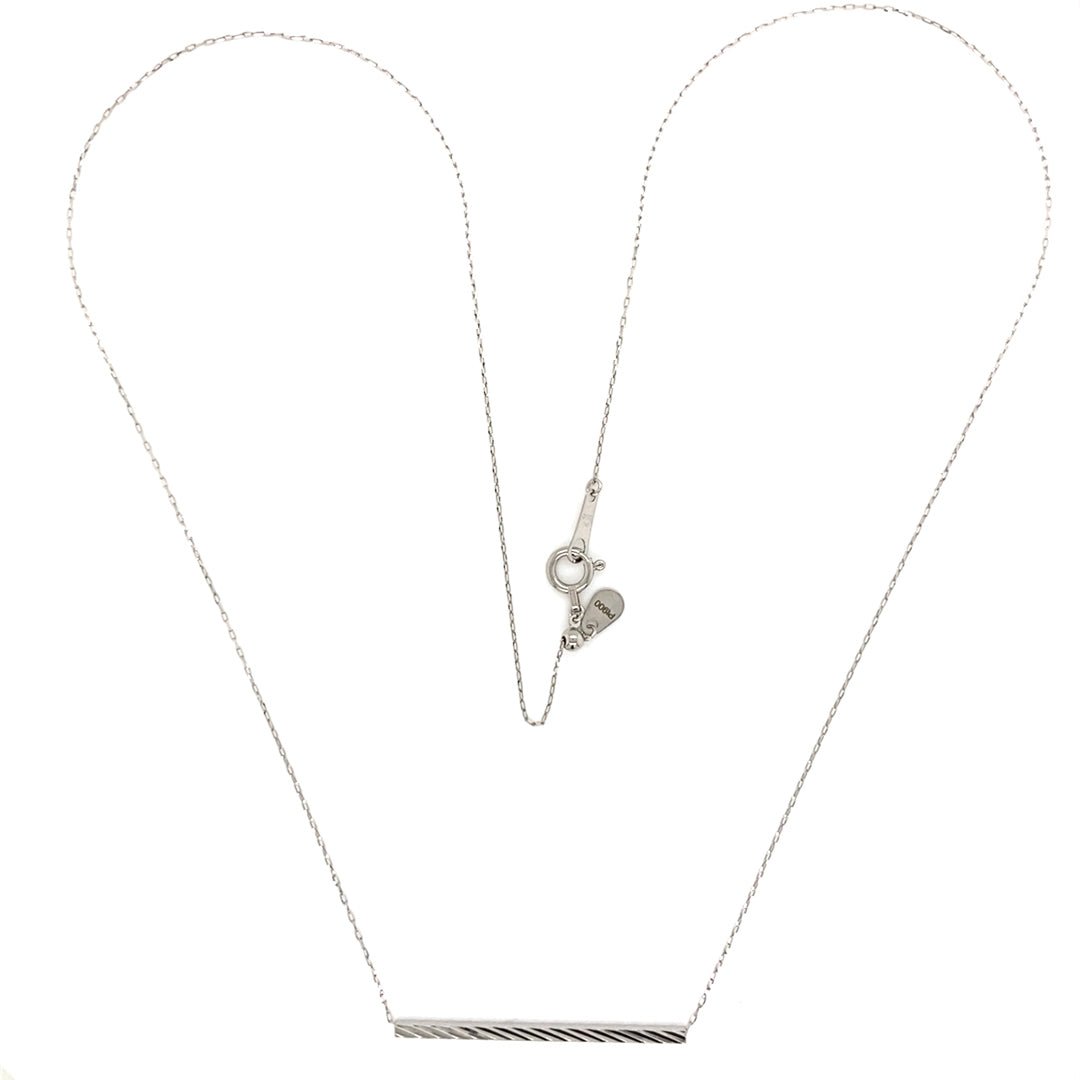 Gold Ripple Long Line Necklace - JMW Jewelry Wholesale