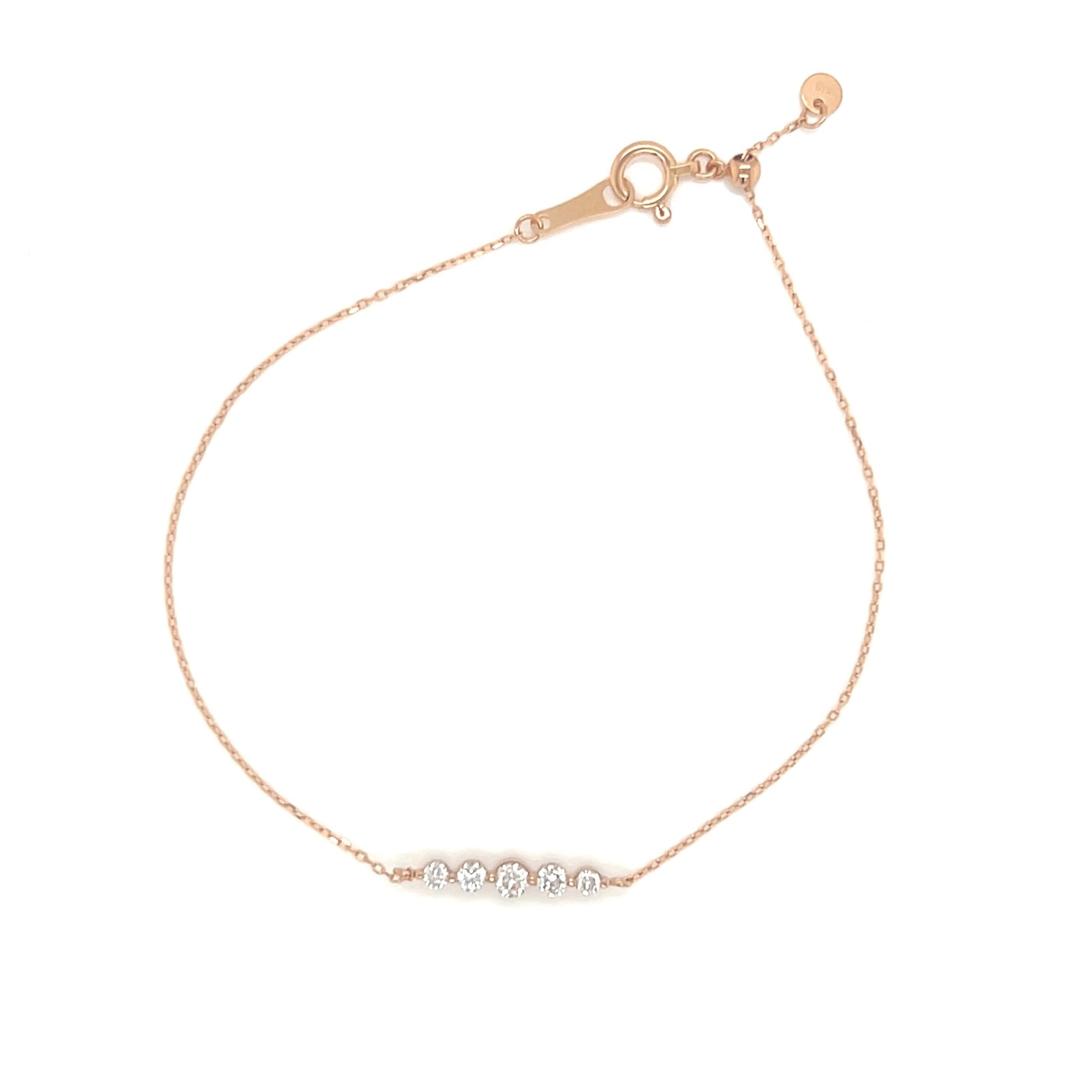 Gradual 5 Dia Bracelet 0.2ct - JMW Jewelry Wholesale