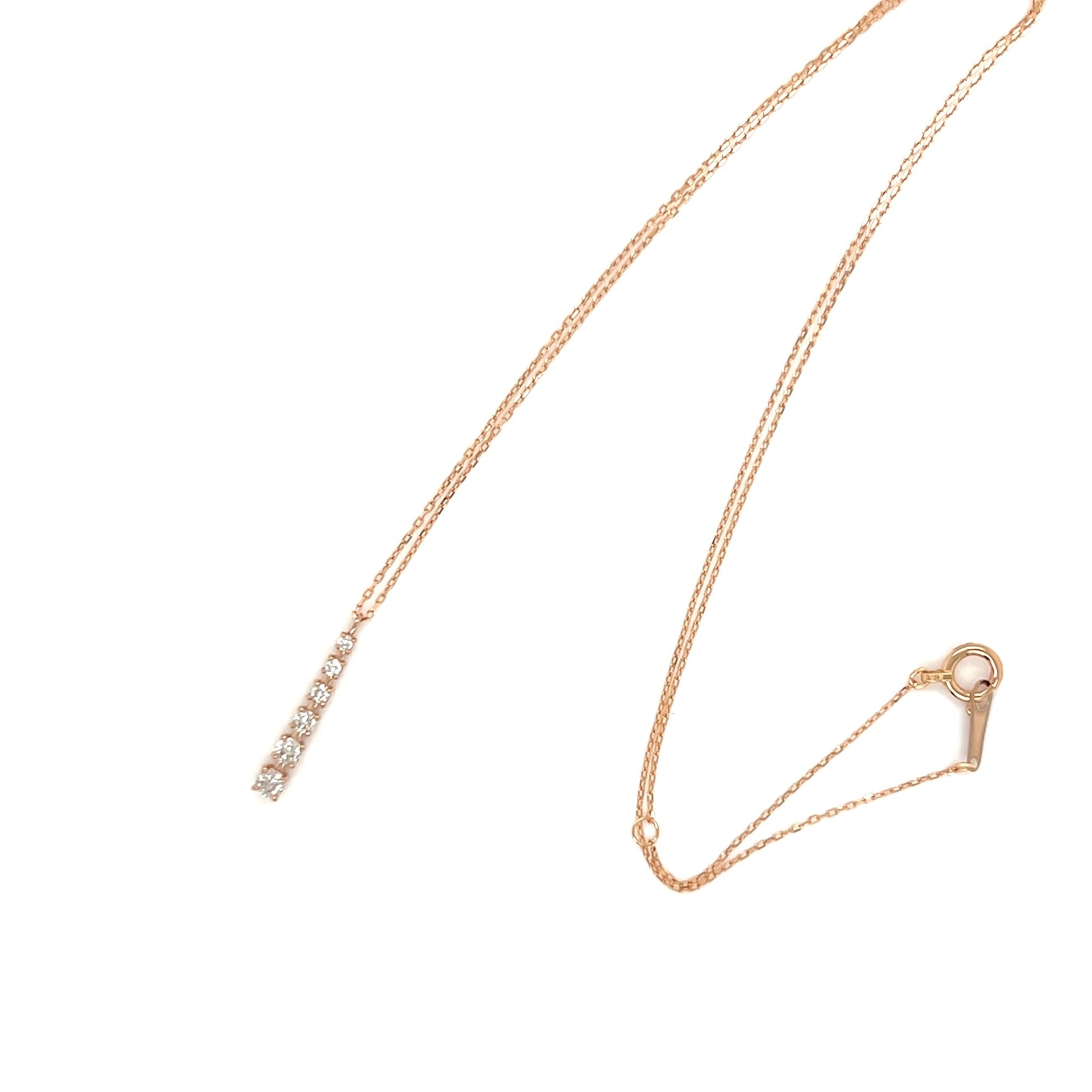 Gradual Row Necklace 0.15ct - JMW Jewelry Wholesale