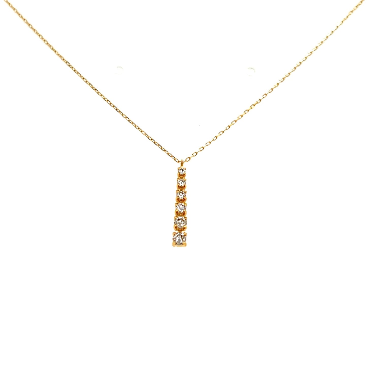 Gradual Row Necklace 0.15ct - JMW Jewelry Wholesale
