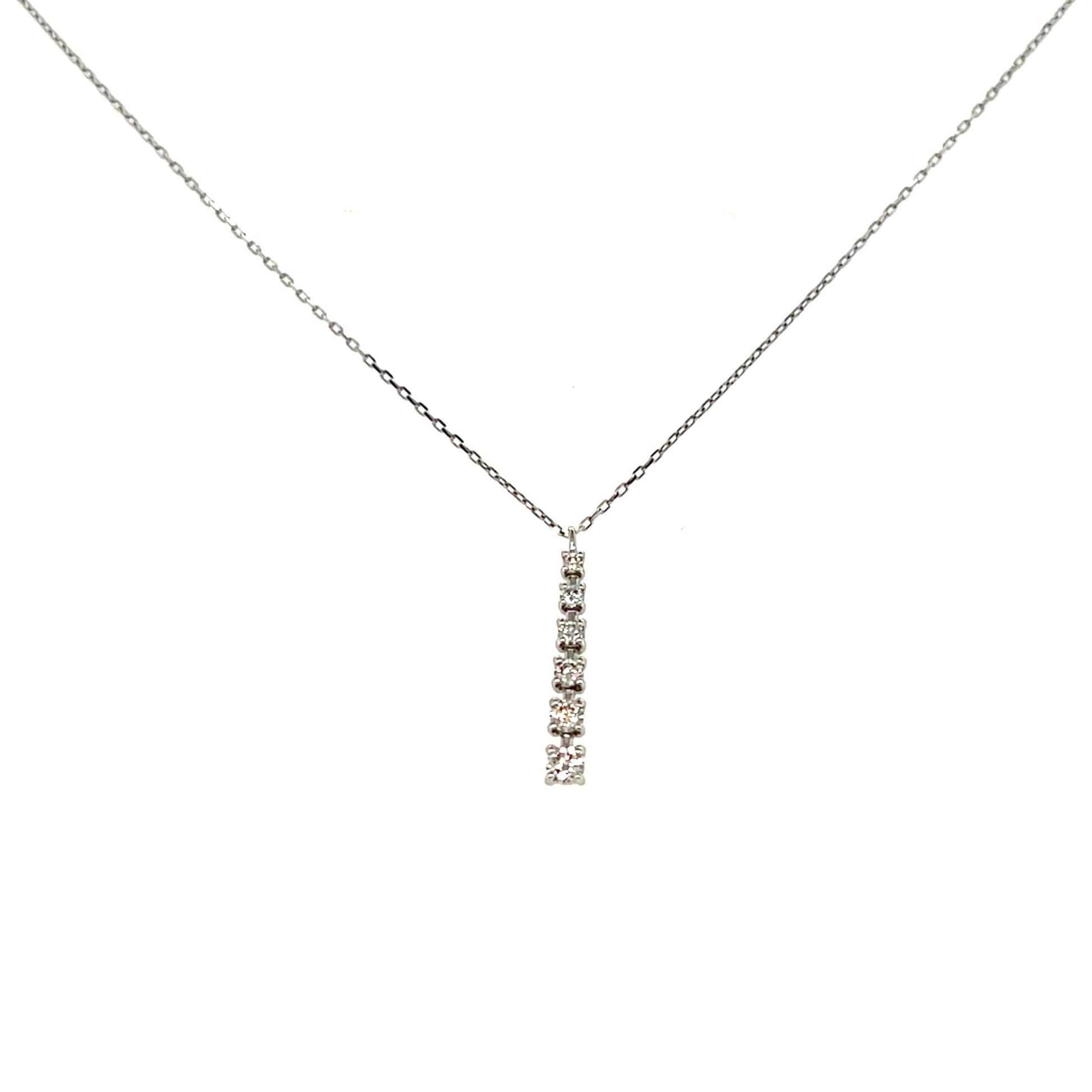 Gradual Row Necklace 0.15ct - JMW Jewelry Wholesale