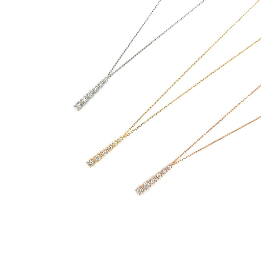 Gradual Row Necklace 0.15ct - JMW Jewelry Wholesale